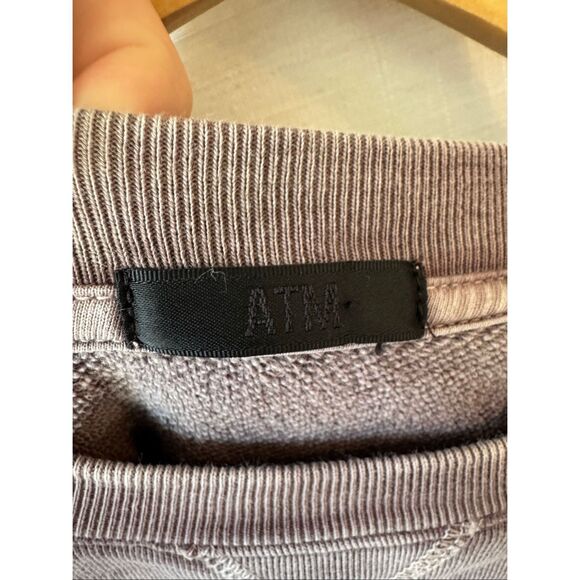 ATM Anthony Thomas Melillo Purple Tie Dye Crewneck Sweater Size Small - Picture 3 of 11